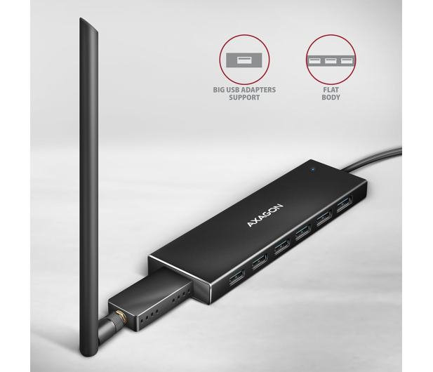 Axagon HMC-WL9 USB-C 10Gbps Wireless Charging 9in1 hub - 1485465 - zdjęcie 5